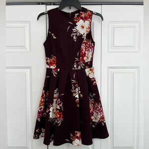 Altar'd State Burgundy / Plum / Wine Floral Dress